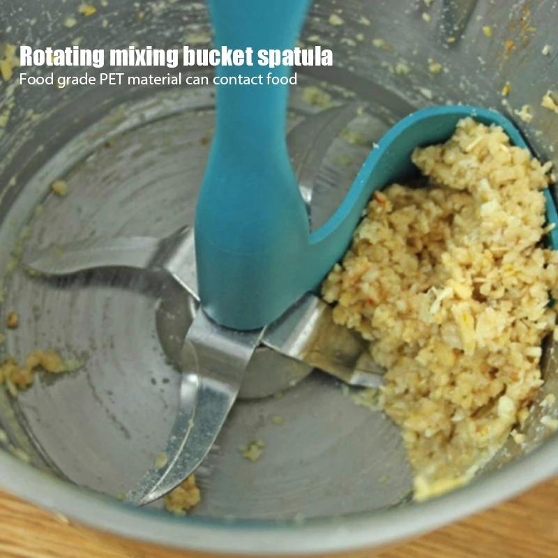 1 Stück Multifunktionaler Drehspatel für Effizientes Mischen, Trommelreiniger, Glaswandabkratzer und Vielseitiges Fütterungswerkzeug
