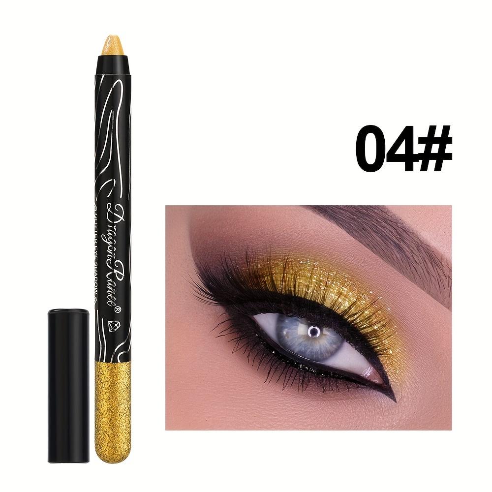 12-Color Eyeshadow Pencil Vibrant Matte Metallic and Shimmery Effects Creamy Waterproof Formula Eyeshadow Stick Long-Lasting Smudge-Proof Makeup