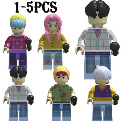 Kpop Demon Hunters Mini Action Figure Building Blocks Toy Peripherals Desk Decoration Collection Figures Toy Christmas Gift