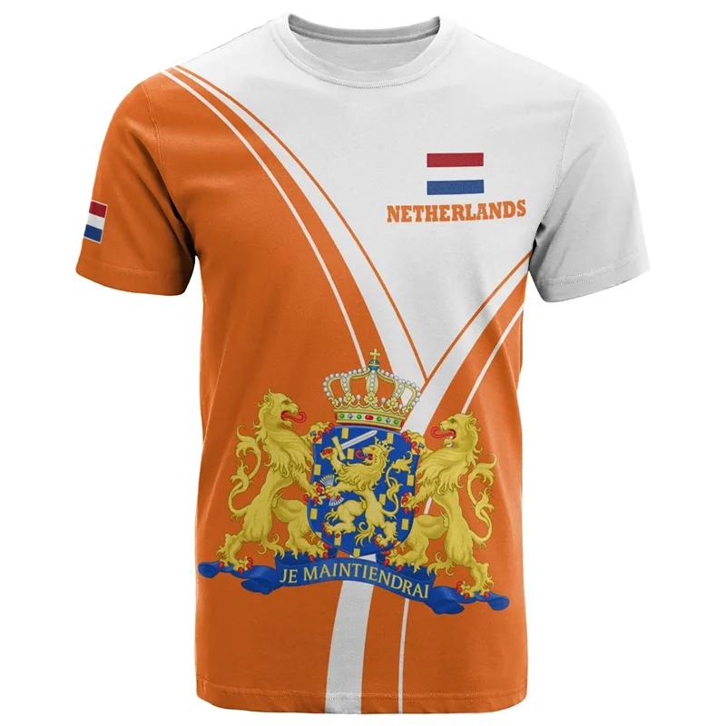 Maglia Nazionale Olandese 2026 Maglia da Calcio Olanda Bandiera T-shirt Uomo Stampa 3D Maglietta Olandese Maglia Calcio Germania Dropshipper