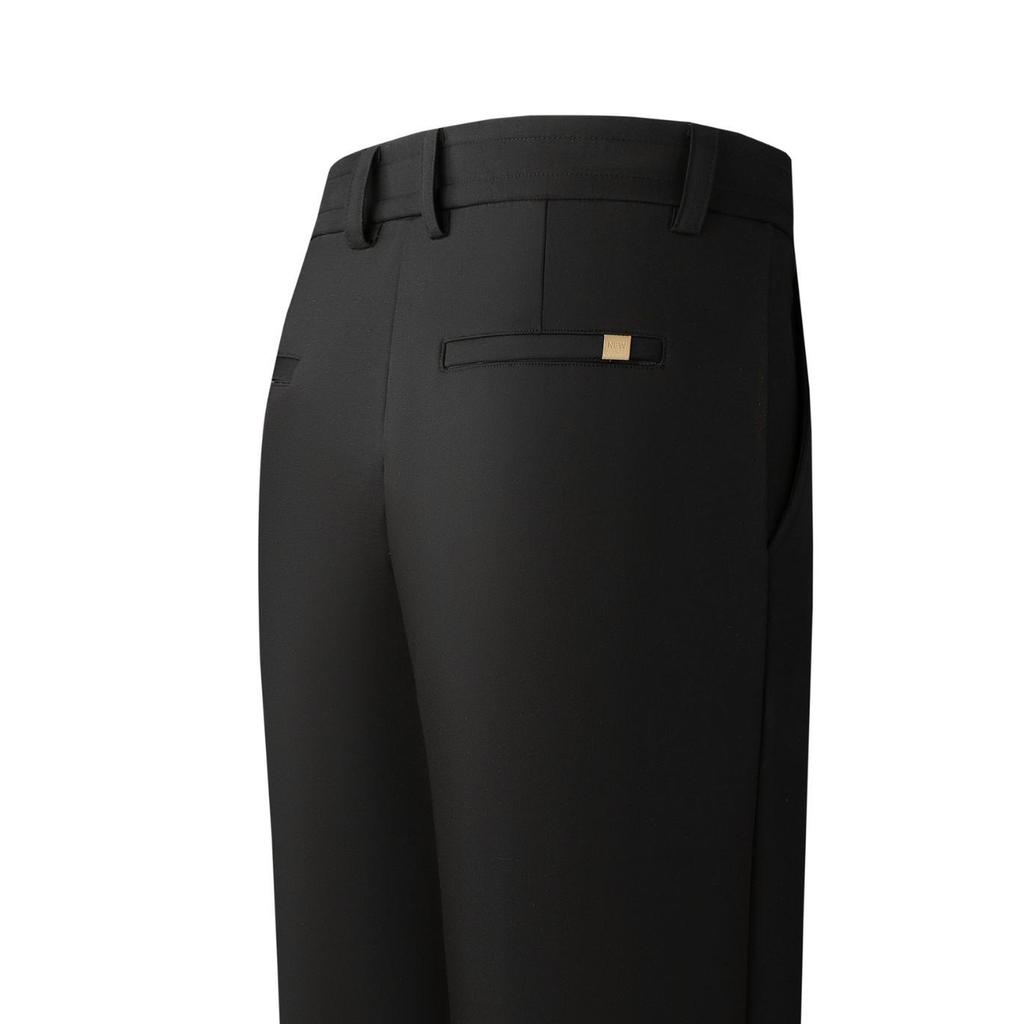 2024 Herren Tencel-Mischung Weitbein-Fleecegefütterte Warme Hose für Väter mittleren Alters