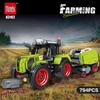 Mindi Grass Harvester for LEGO-Compatible Farmer Tractor Toy