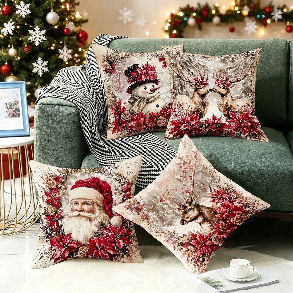 Hidden Zipper Decorative Cushion Cover Soft Texture Throw Pillow Cover Sofa Decoration