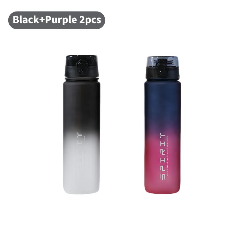 1000ml Large Capacity Sports Water Bottle LeakProof Colorful Plastic Drinking Bottles Outdoor Travel Cycling Hiking Gym Jugs