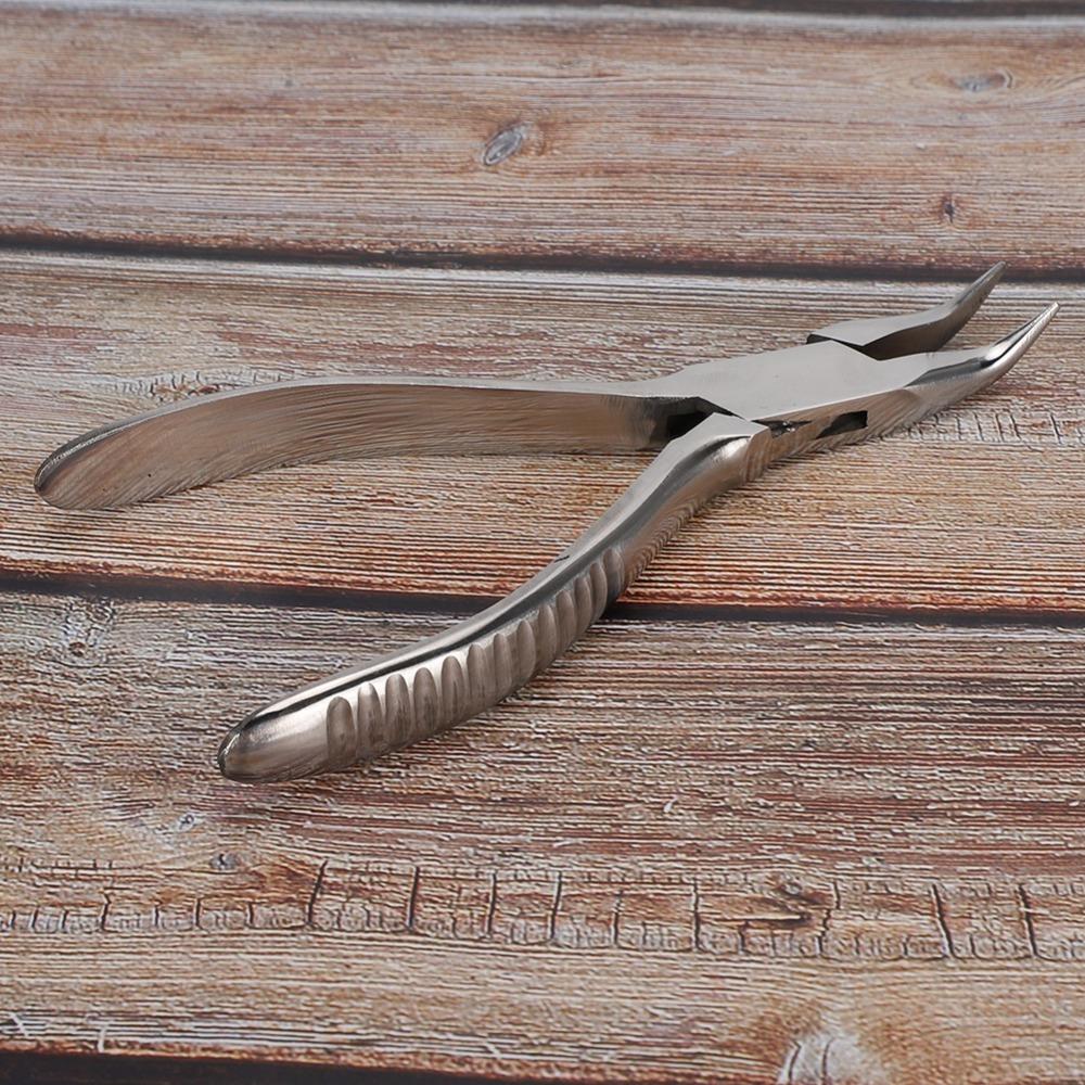 Durable Alloy Material Nose Pad Pliers Anti-Slip Handle Bent Nose Design Adjusting Pliers Optical Pliers Eyeglass Maintenance