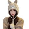 Cute Handmade Rabbit Ears Wool Hat Women's Autumn and Winter Knitted Hat Warm Ear Protector Hat Tide