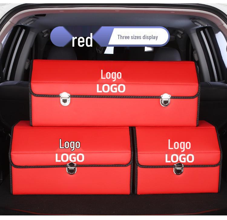 Multi-functional Leather Car Trunk Organizer and Storage Box