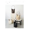 Haute couture niche TR bucket bag women's first layer cowhide minimalist high sense portable large capacity commuting shoulder tote bag