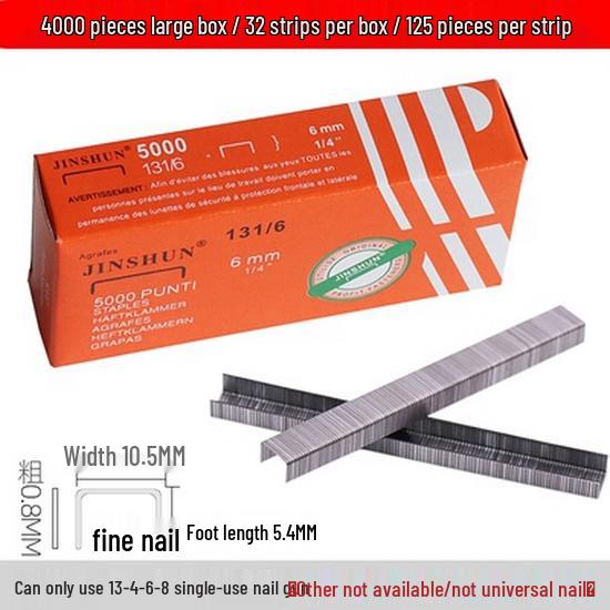 1008F Manual Brad Nailer with 2400 Brad, U-Shaped, and Door-Shaped Nails