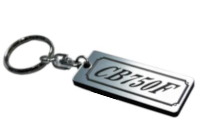 CB750F Double Ring Acrylic Original Keychain Custom Parts A-168-2 Silver/Black
