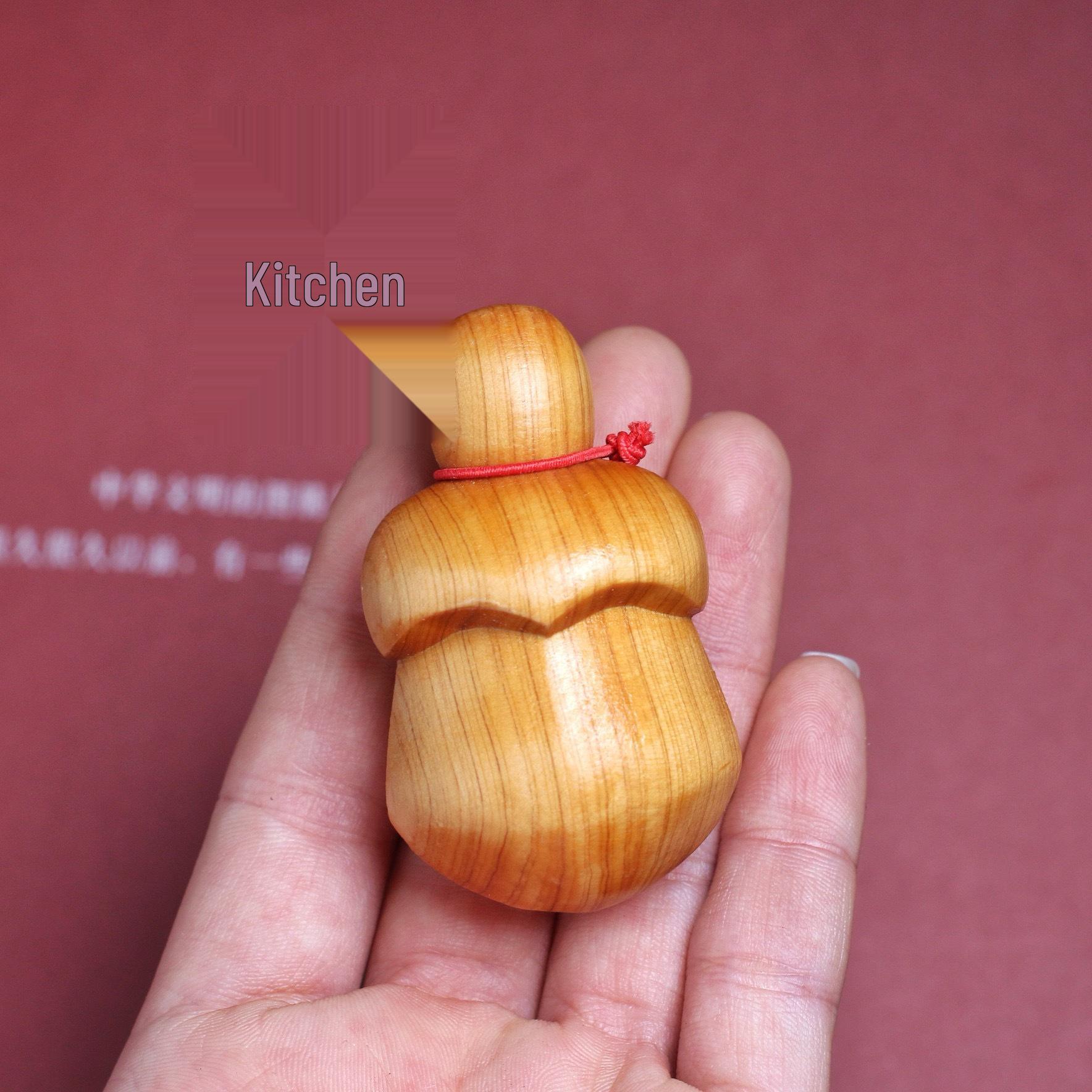 Cliff Cypress Wood Little Li Fat Knife Imperial Sword Decorative Pendant - Solid Wood Portable Men s Crafts