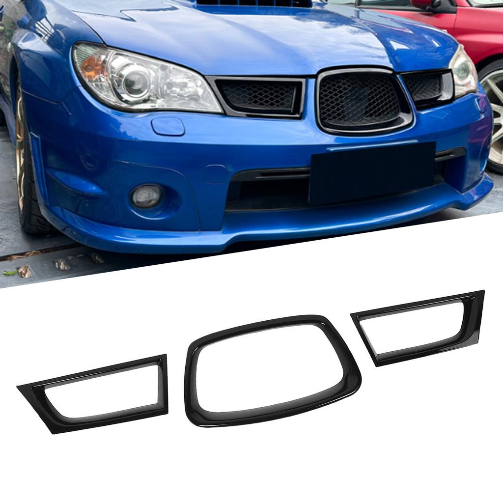 3 PCS Front Grille Overlay Cover Decorative Front Grille Surround Trim Replacement for       9th Generation 2006-2007