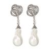 Jewelry Stud Earrings Geometric Imitation Pearl Baroque Jewelry High Sense Light Luxury Women