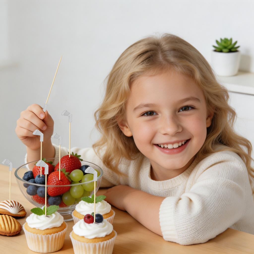 Golf Club Fruit  Baking Cake Decoration Toothpick Dessert Juice Drink Decoration