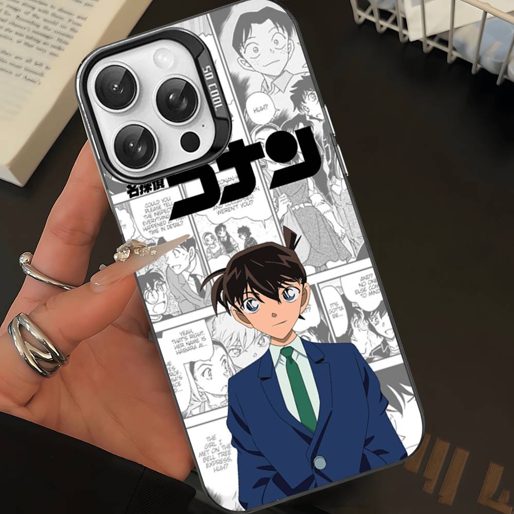 Japan D-Detective Conan Colorful Phone Case For IPhone 17 16 15 14 13 12 11 Pro Max Plus Matte Cover