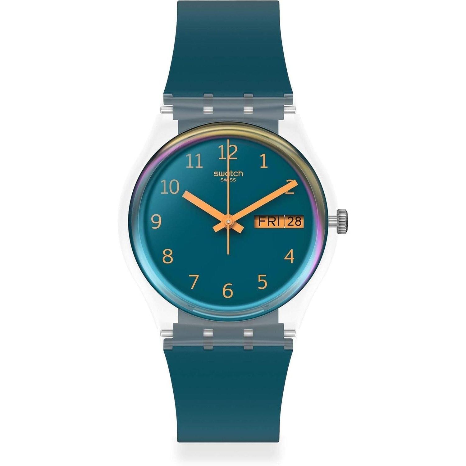 SWATCH wristwatch BLUE AWAY SO28K700