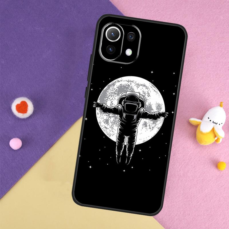 Aesthetic Space Moon Astronaut Case For Xiaomi 15 13 14 Ultra 14T 11T 12T 13T Pro POCO X7 Pro X3 X5 X6 F5 F6 M6 Pro Cover