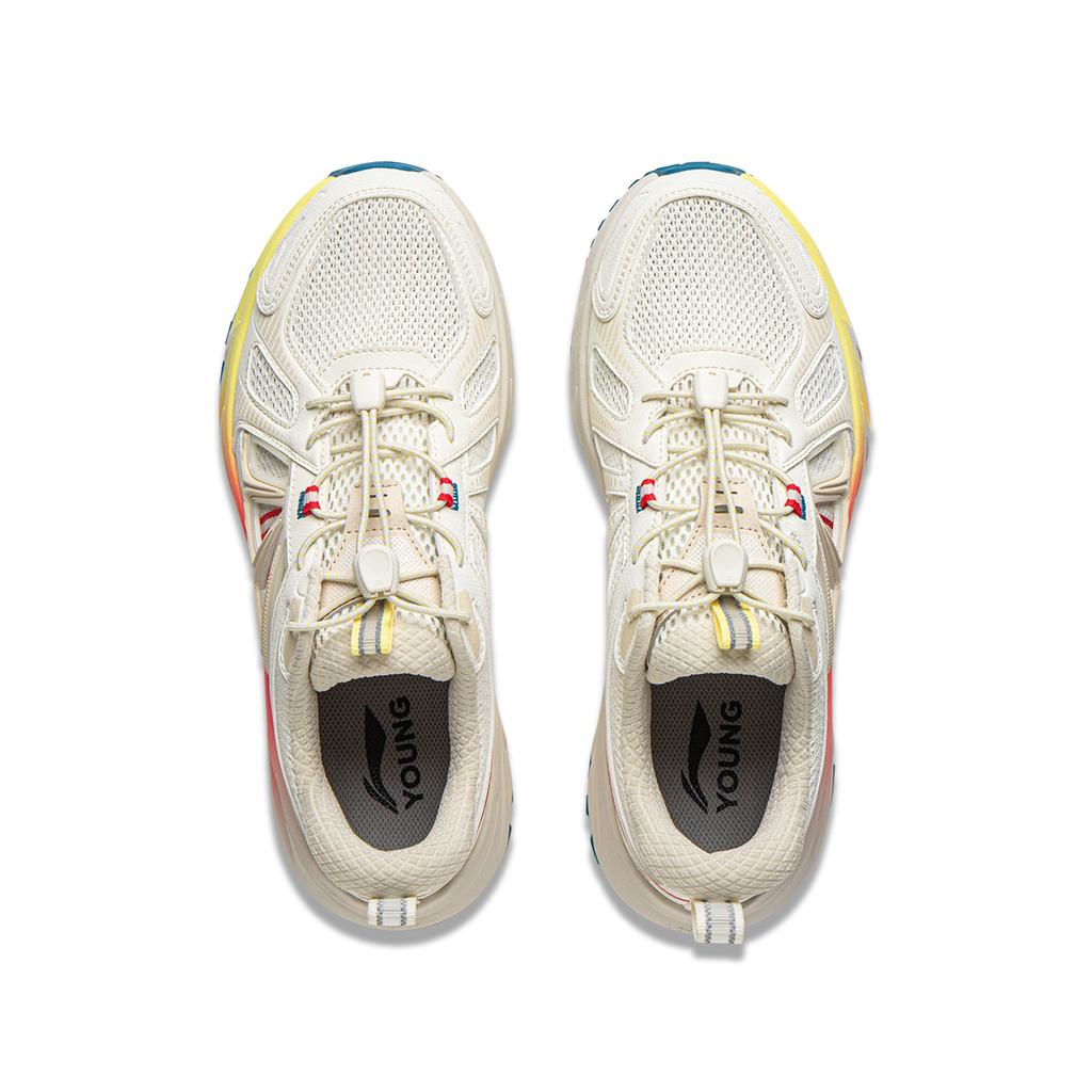 Li Ning Kids Outdoor Comfortable Fashion Versatile Non-Slip Kick-Resistant Wear-Resistant Rebound Breathable Low-Top Outdoor Shoes YKEV040-4