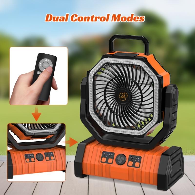 20,000Mah Portable Fan for Outdoor Camping, USB Rechargeable Fan Ideal for Fishing, Compact Tent Fan for Camping, Suitable for Outdoor And Indoor Use