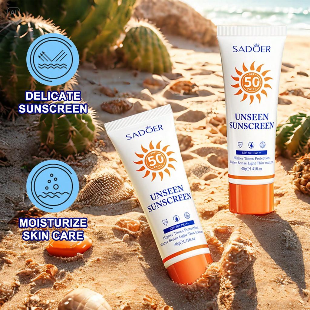 1Pc SPF50 PA+++ Puree Sunscreen, Sunscreen And Isolation In One,UV-Protective Sunscreen,Refreshing A