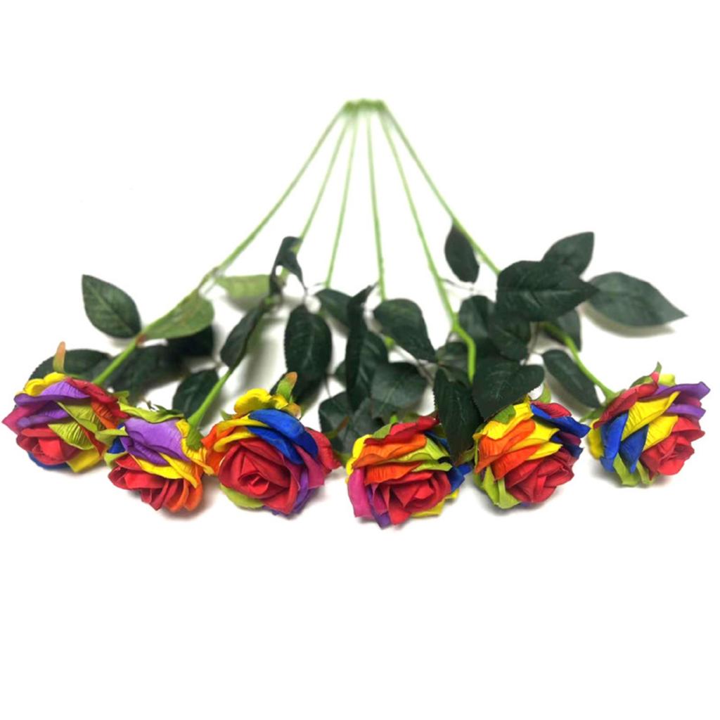 Artificial Rose Flowers Plant Branches Festival Wedding Home Decoration