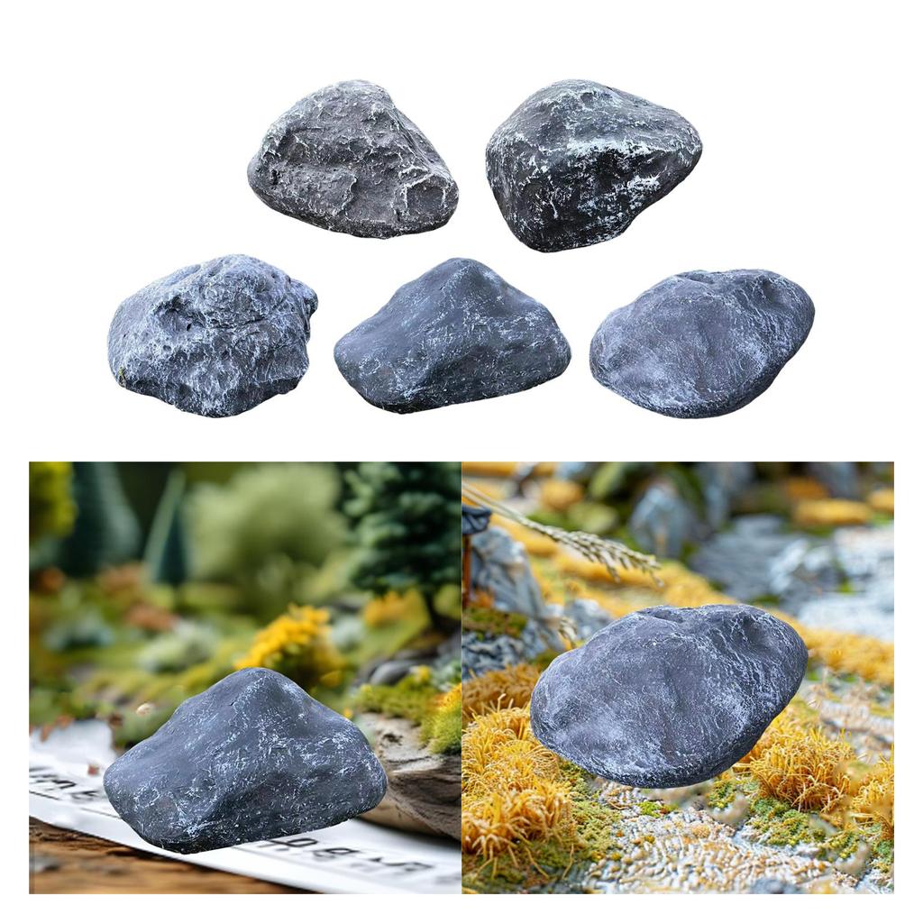 Landscape Rock Faux Stone Sculpture Fake Rock Landscaping Decor for Garden Photo Prop