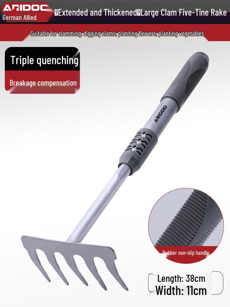 Tide-Chasing Tool Kit: Children's and Adults' Seaside Sand and Clam Digging Set with Shovel and Clips