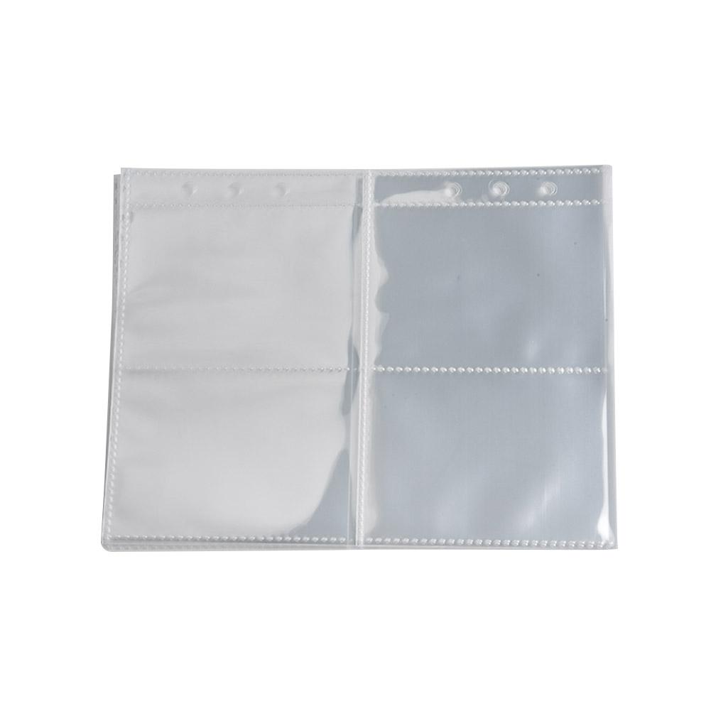 10pcs 15.2*19.8cm PP Material A5 Binder Sleeves 1P 2P 4P Photo Album Binder Refill Inner Cards Photo Card Photo Album Binder Ref