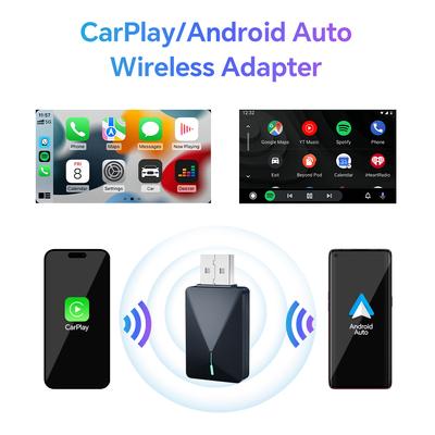 Acodo Neuer kabelgebundener und kabelloser 2-in-1-CarPlay-Dongle für Android Auto-Adapter, Smart-Mini-Box, WiFi, schnelles Plug-and-Play-Connect, universell