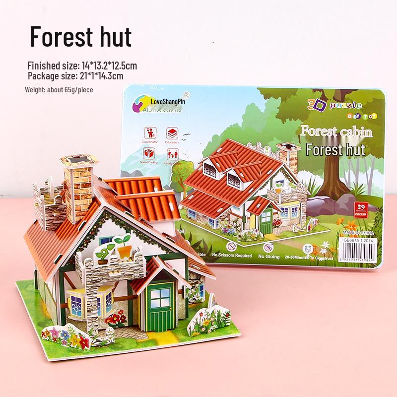 3D Children's DIY Paper Puzzle Model - Early Education Toy & Gift