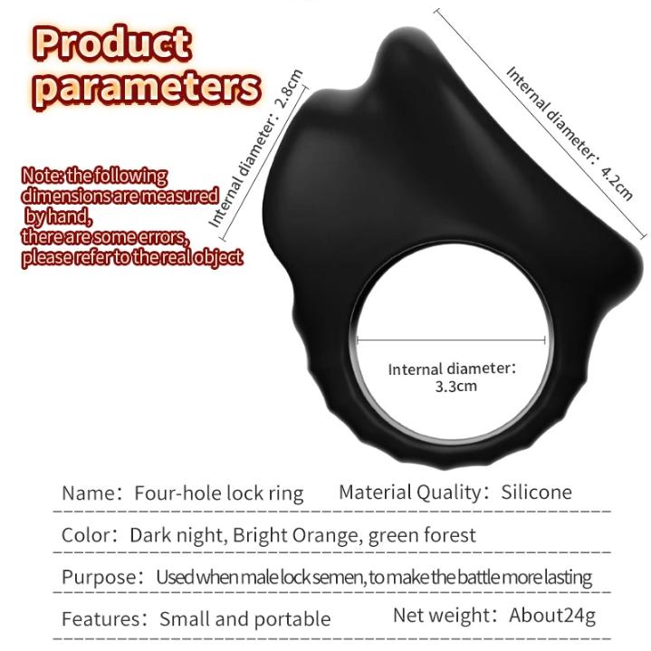 Penis Ring No Vibrator Sex Toys For Men Dick Silicone Adult Supplies For Male Semen Lock Cock Ring