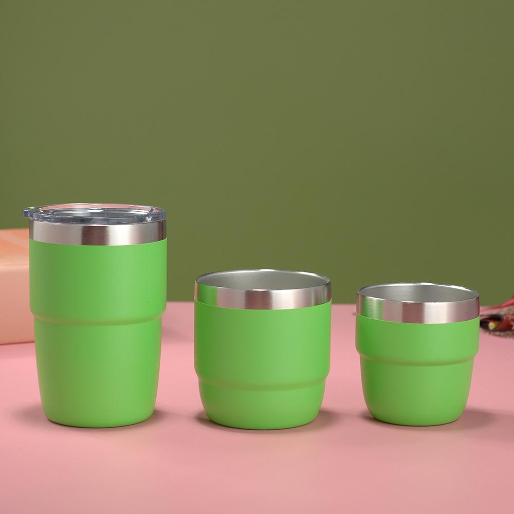 Cross-border 4oz Mini Rambler: Double-layer 304 Stainless Steel Vacuum Insulated Coffee Cup, Hot & Cold