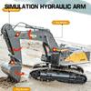 Non-Toxic Huina 1592 Rc Excavator 1:14 Alloy Remote Radio Controlled 22Ch Big Engineering Vehicle Simulation Navvy Rc Truck Toy For Children