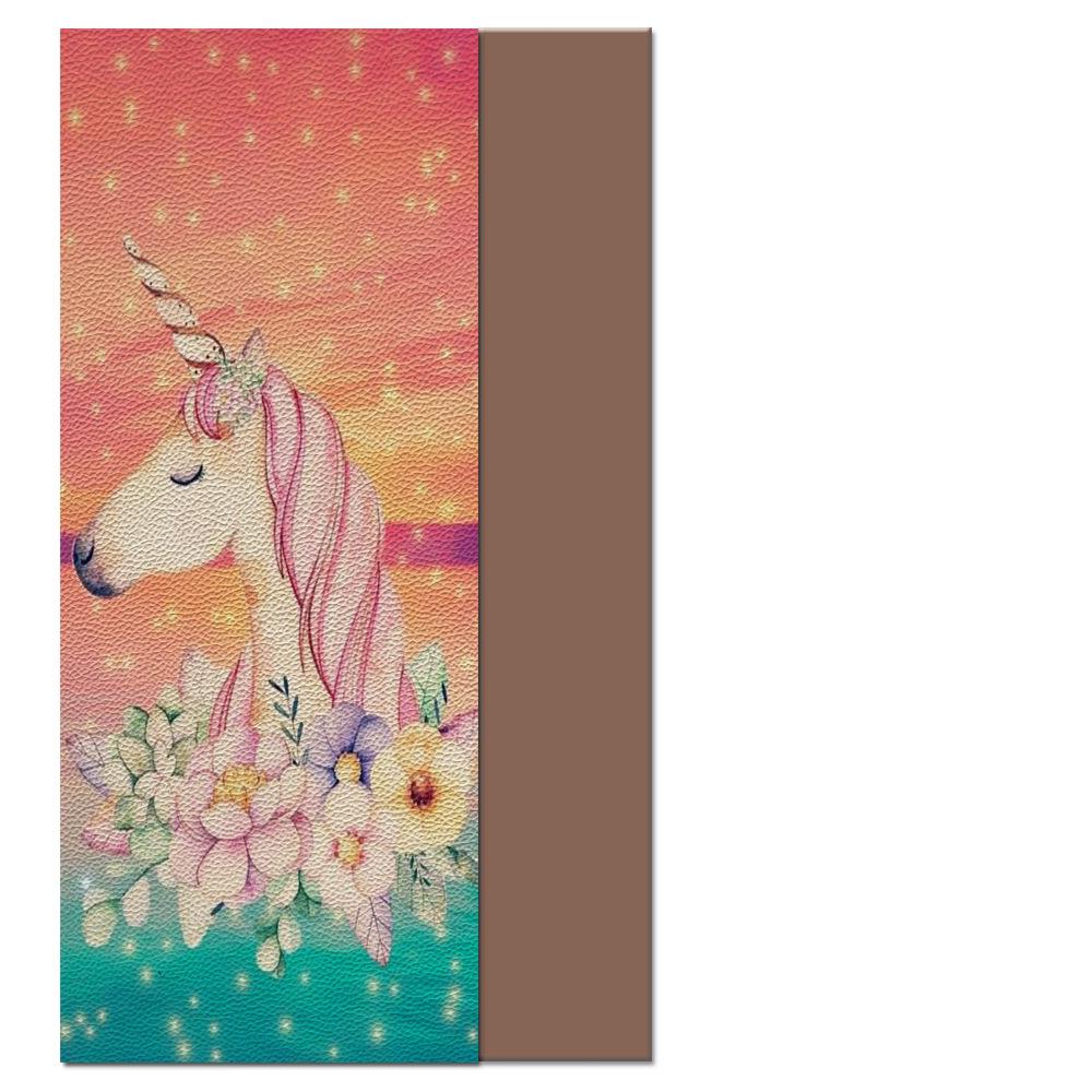 Unicorn Printed Yoga Mat Fitness Floor Mat Pvc Rollable Yoga Blanket