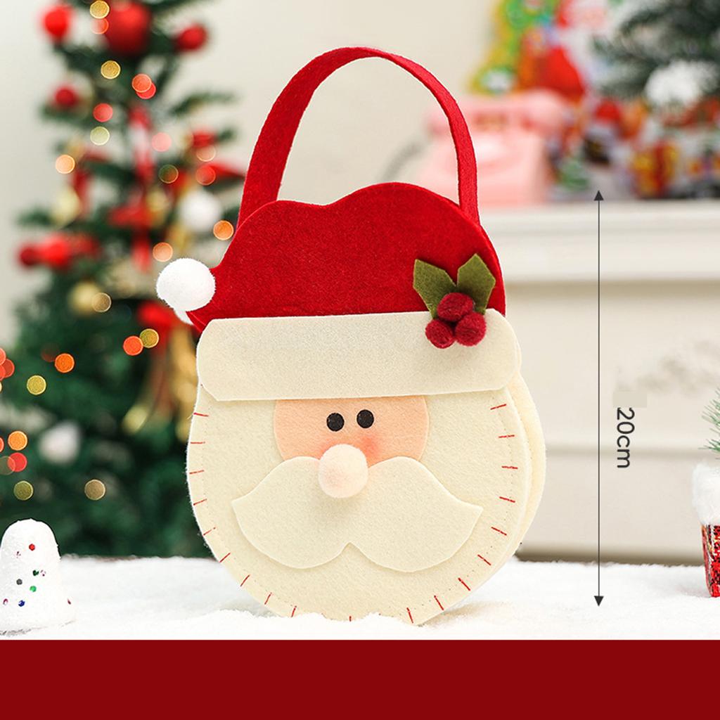 New Christmas Decorative Gift Bag, Christmas Candy Gift Bag, Christmas Eve Drawstring Hand-held Apple Bag
