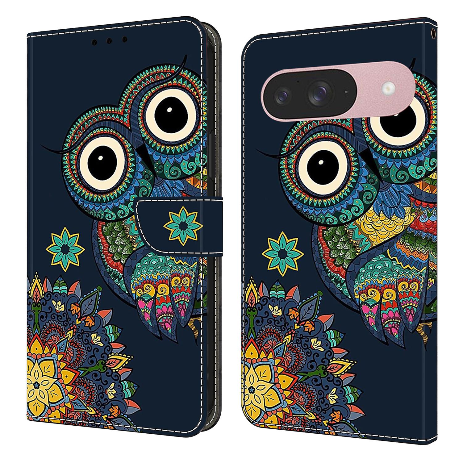 

For Google Pixel 9 Pro/Pixel 9 Wallet Case Pattern Printing PU Leather Flip Stand Phone Cover
