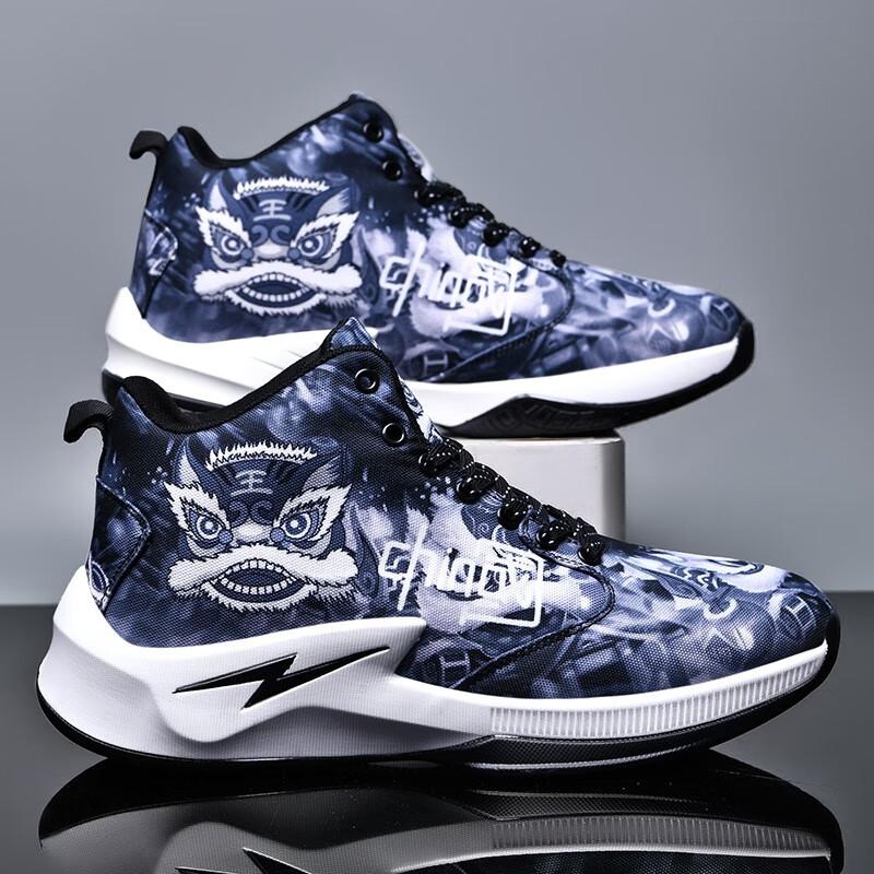 

Trend Mandarin Duck Sports Casual Shoes Men s Shoes Mesh Breathable Student High Top Basketball Shoes Campus Style Fashion Running Shoes 45 чёрный