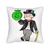 Alec Monopoly B Lucky Dragon Pillow Case  Graphic Pillow Cover Retro Trendy Cushion Cover For Sofa Couch Bed Living Room