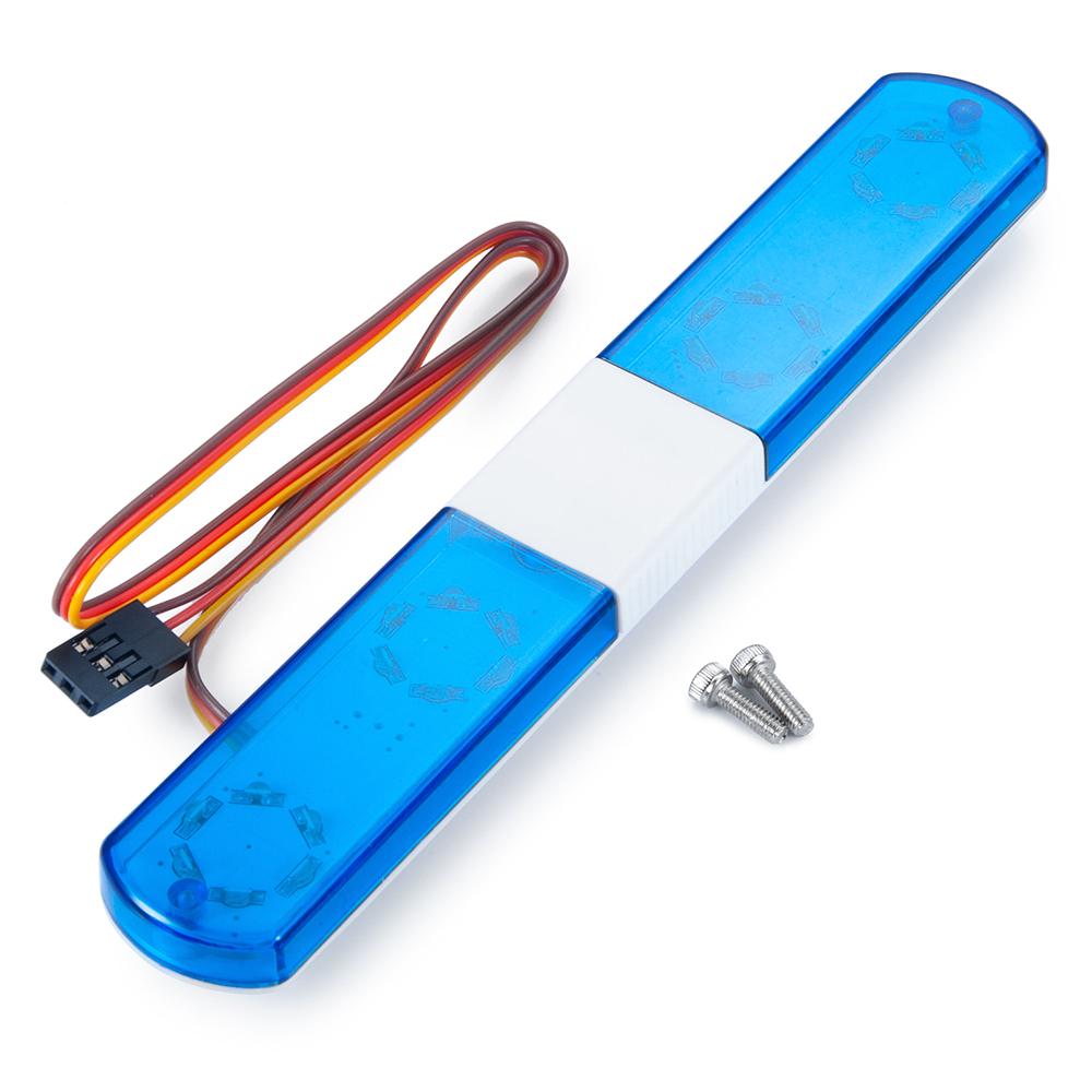 YEAHRUN 105/115/145mm Multi-function Flashing RC Car Police LED Light Alarming Light for 1/8 1/10 TRX4 SCX10 Tamiya Parts