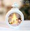 Christmas Decorations Candles Wind Lights Elderly People Snowmen Retro Shop Windows Illuminated Decorations Creative Gifts