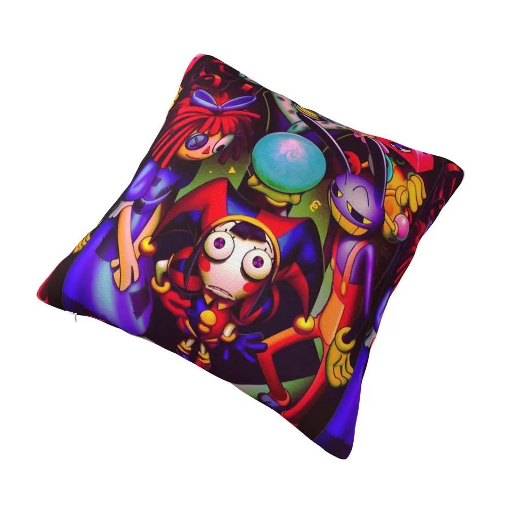 The Amazing Digital Circus Series Pillow Cases Cushion Cover Awesome Decor Throw Pillow Case Cover for Home