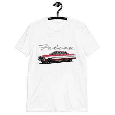 1963 Ford Falcon Antique Car Short-Sleeve Unisex 100% Cotton T-shirt Mens Tees Top