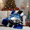 Coperta Football Atalanta League Leggera Ideale per il Letto Perfetta per Viaggi, Campeggio, Soggiorni, Uffici, Divani, Regalo di Natale per tifosi