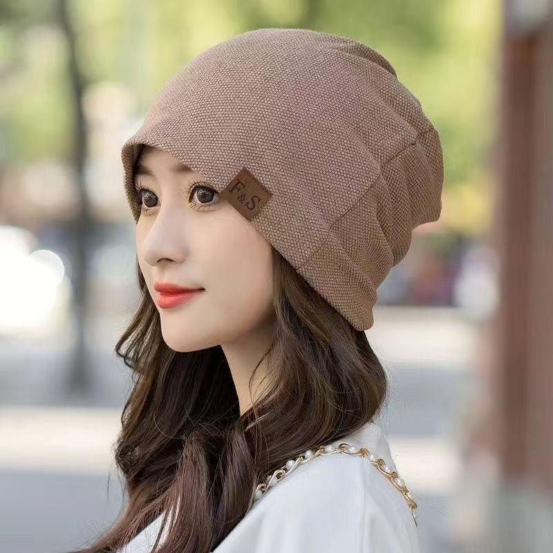 Autumn/Winter Plush Knit Baotou Hat - Indoor/Outdoor Warm Velvet Pullover