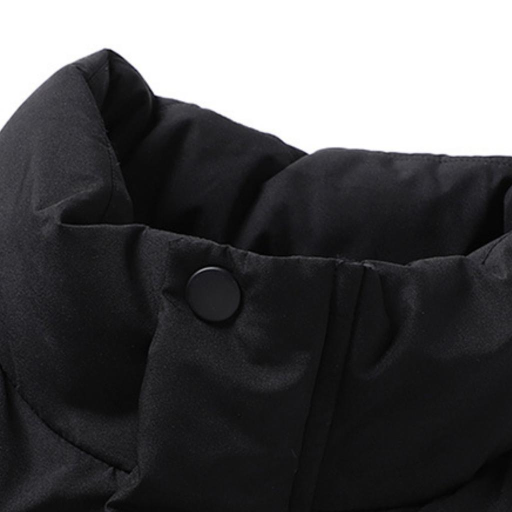 Men's Casual Solid-color Warm Cotton-padded Jacket, Bread Coat, Men's Stand-up Collar Thickened Zipper Cotton-padded Jacket Jacket