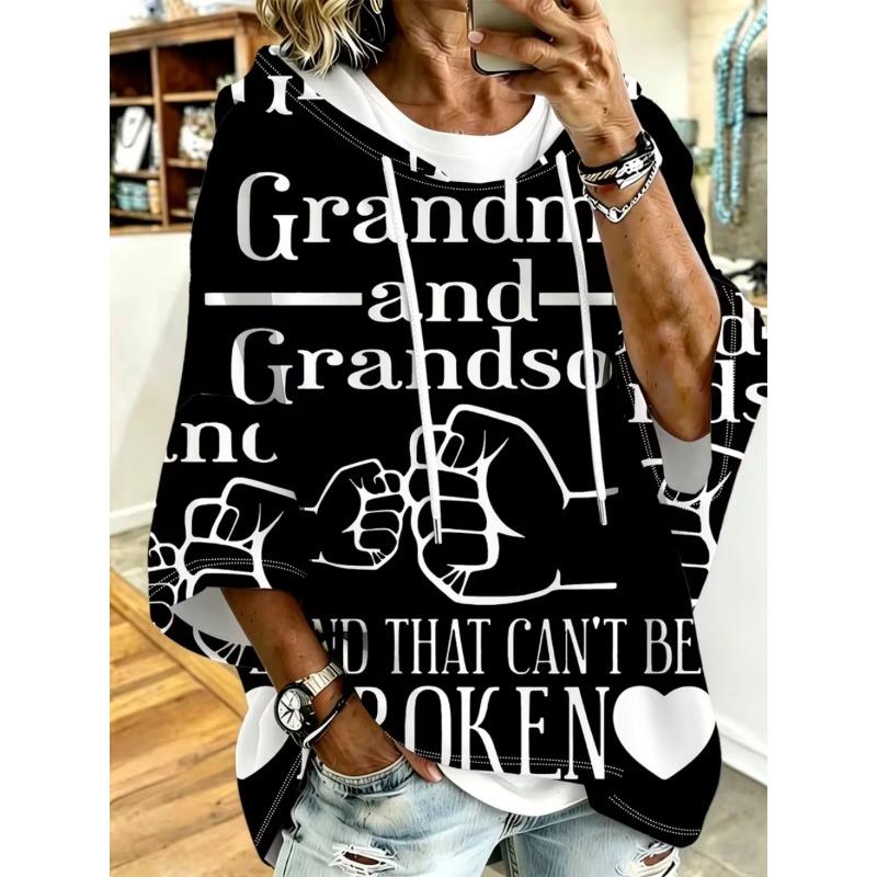 Sudadera casual para mujer de manga media