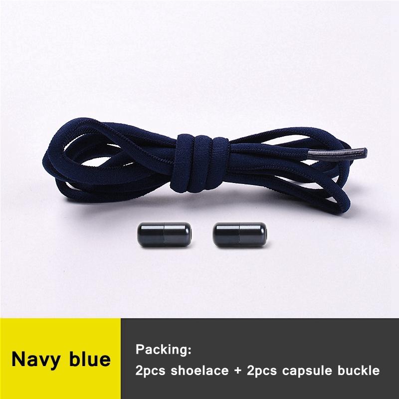 Slip-on No Tie Shoelaces Capsule Lock with Elastic Laces for Sneakers Kids Adults | Quick Lazy Shoelaces One Size Fits All Shoes