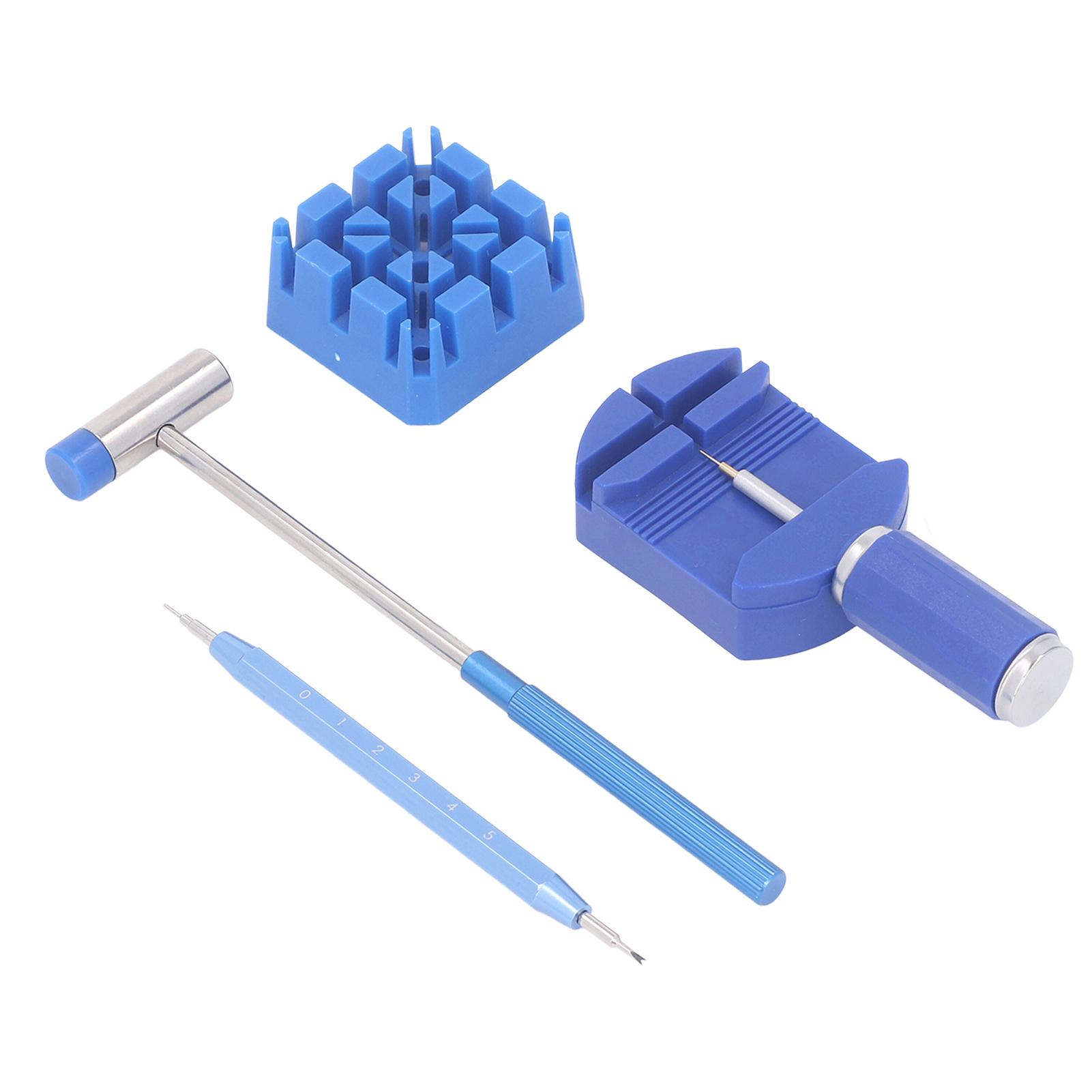 

Набор инструментов для снятия звеньев часов, пластиковая ручка с наконечником из нержавеющей стали, инструмент для ремонта ремешка часов