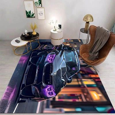 Car Carpet Cartoon Living Room Bedroom Kitchen Sofa Table Balcony Rug Non-slip Washable Mat Exquisite Home Ornaments