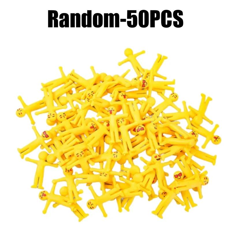 Cute Mini Monster Pull Toy Soft Yellow Plastic Stress Relief Fidget Kids Birthday Party Supplies Pinata Filler Gift Favors